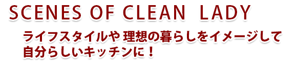 SCENES OF CLEAN  LADY@CtX^C z̕炵C[WĎ炵Lb`ɁI